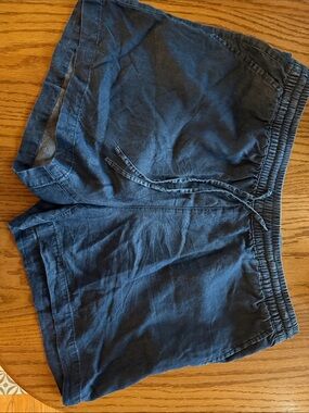 Women’s Drawstring Athletic Shorts — Blue